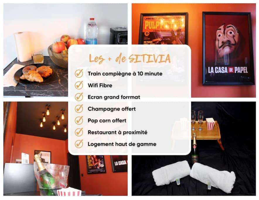 Villa Cinema Prive-Compiegne - Sitivia à Margny-les-Compiegne Extérieur photo